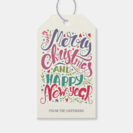 Holiday für Whimsiktypografie Geschenkanhänger