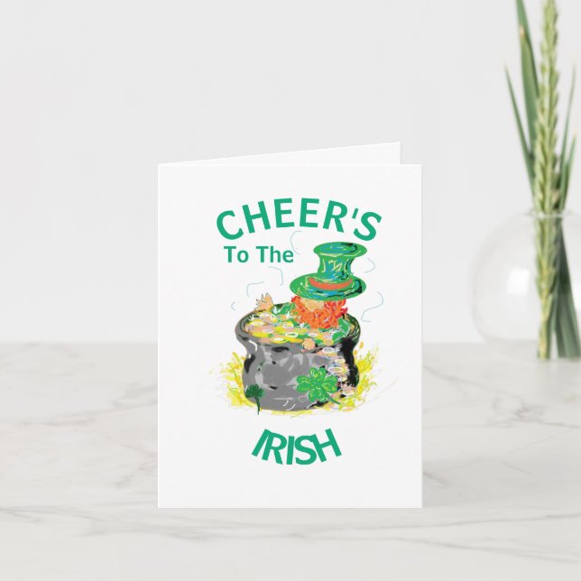 Holiday G Card : Irish Cheer's Feiertagskarte (Vorderseite)