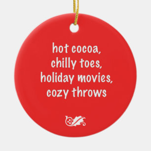 Holiday Geem Red Ornament