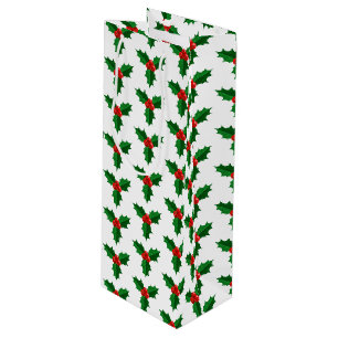 Holiday Gift Bag-Holly Geschenktüte Für Weinflaschen