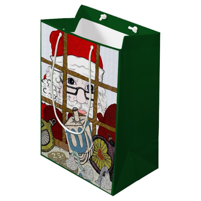 Holiday Gift Bag Mittlere Geschenktüte (Vorderseite Schrägansicht)