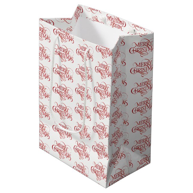 Holiday Gift Bag Mittlere Geschenktüte (Vorderseite Schrägansicht)