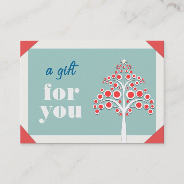 Holiday Gift Certificate Rabattkarte (Vorderseite)