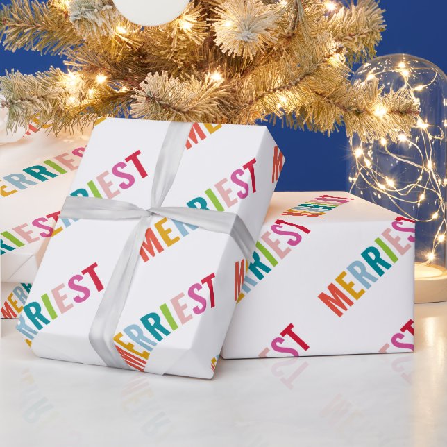 HOLIDAY GIFT Modernes, minimalistisch farbenfroh,  Geschenkpapier (Feiertage)