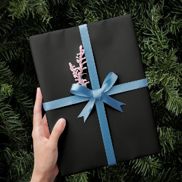 Holiday gift wrapping, black color. geschenkpapier