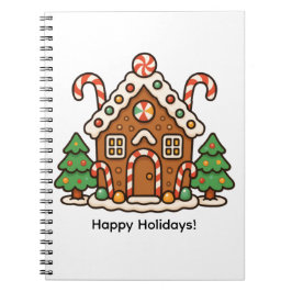 Holiday Gingerbread House Notizblock
