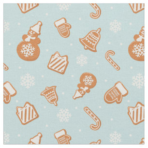 Holiday Gingerbrot Cookie Pattern Stoff