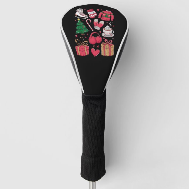 Holiday Girls Cute Kostüm Weihnachten Golf Headcover (Vorderseite)