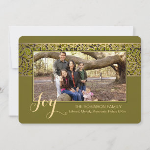 Holiday Glitz Horizontal Foto Card Feiertagskarte