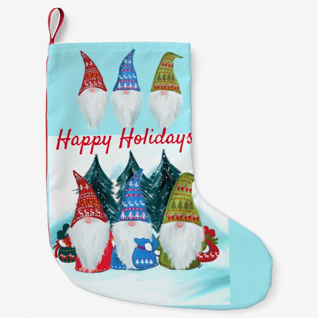 Holiday Gnomes Kleiner Weihnachtsstrumpf (Vorderseite)