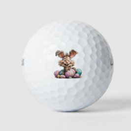 Holiday Golf Balls Happy Easter Bunny Golfball