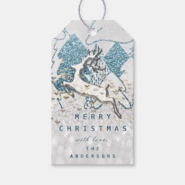 Holiday Gray Spark Herzlich willkommen im Weihnach Geschenkanhänger