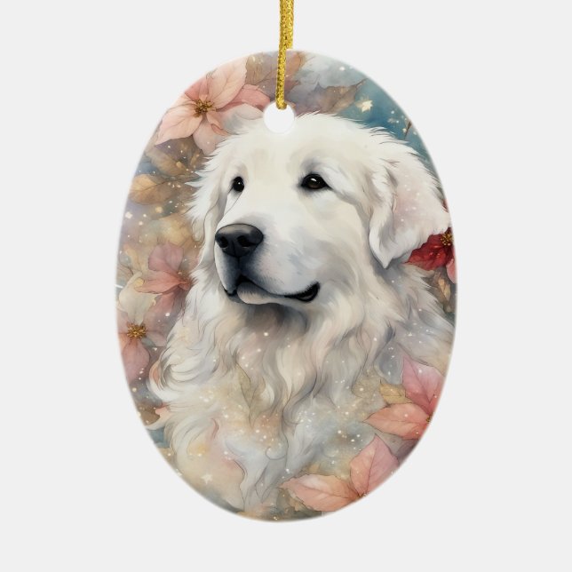 Holiday Great Pyrenäen Ornament 1 (Vorne)