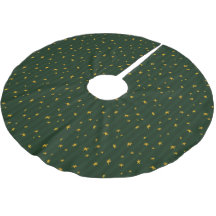 Holiday Green Yellow Star Stripe Christmas
