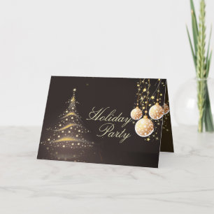 Holiday Greeting Cards, Christmas Tree+Ornaments Feiertagskarte