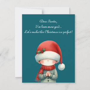 Holiday greeting with a whimsical christmas card einladung