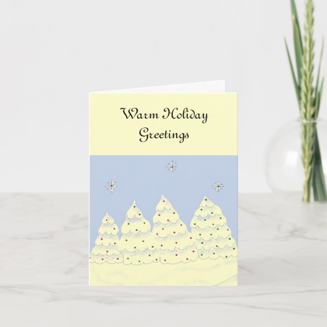 Holiday Greetings Feiertagskarte (Vorderseite)