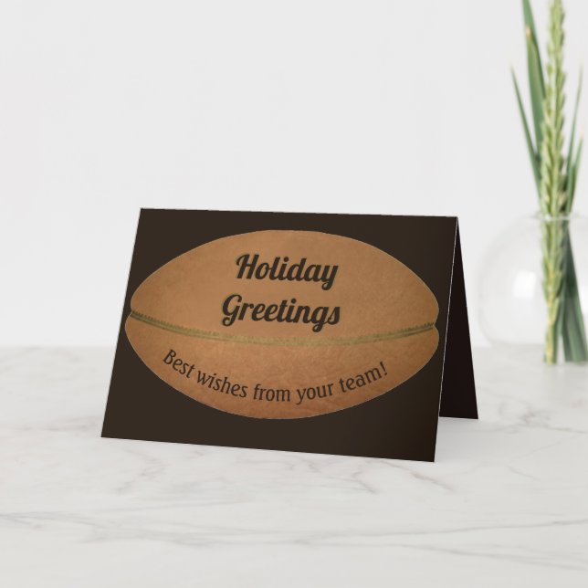 Holiday greetings Football-Team Grußkarte Karte (Vorderseite)