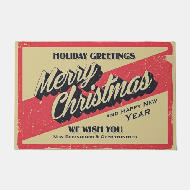 Holiday Greetings Fußmatte (Vorderseite)