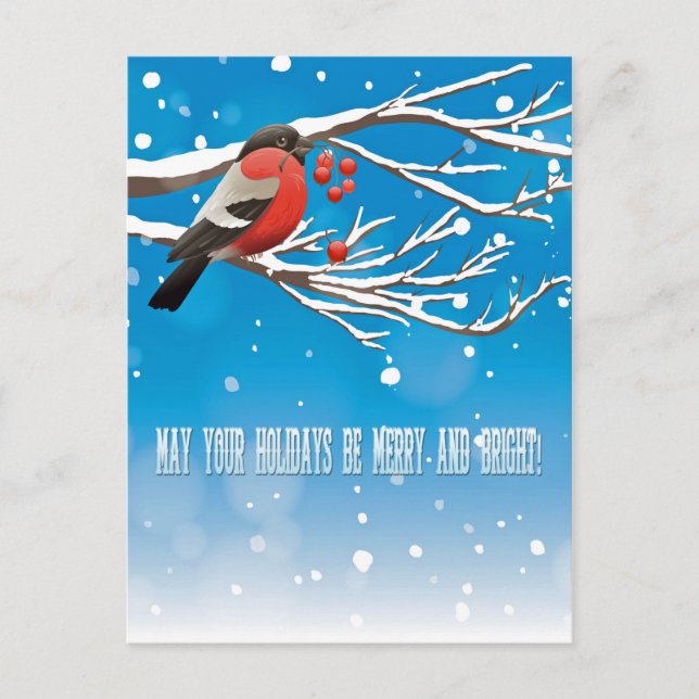 Holiday Greetings Postkarte (Vorderseite)