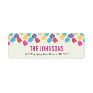 Holiday Gumdrops Address Labels
