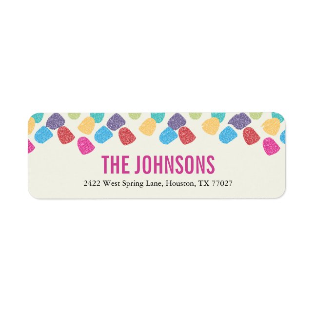 Holiday Gumdrops Address Labels (Vorne)