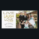 Holiday Hanukkah Card "Love a Latke" Foto Feiertagskarte<br><div class="desc">Holiday, Hanukkah Foto Card, "Live Lagh Liebe a Latke" Glossy, Fotokarte mit weißem Umschlag. Personalisieren Sie, indem Sie Fotos und Formulierungen ersetzen, "Happy Hanukkah, The Blumbergs" Anpassen Sie die Formulierung durch die Wahl Ihres bevorzugten Schriftartes Stil, Farbe und Größe. Danke, dass du angehalten und eingekauft hast! Viel geschätzt. Happy Hanukka!...</div>