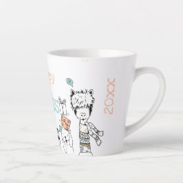 Holiday Happy Joy-oUS Niedliche Weihnachtstiere Milchtasse