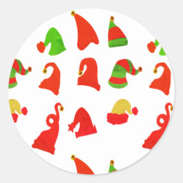 Holiday Hats Runder Aufkleber