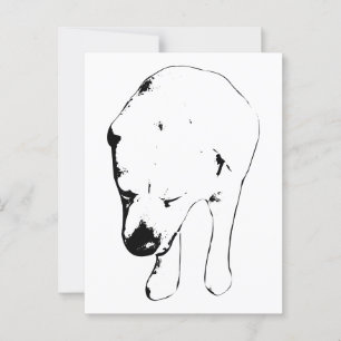 Holiday Hello von einem Gentle Labrador Postkarte