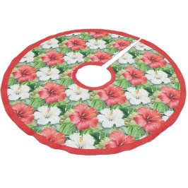 Holiday Hibisken Weihnachtsbaumrock Polyester Weihnachtsbaumdecke