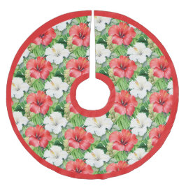 Holiday Hibisken Weihnachtsbaumrock Polyester Weihnachtsbaumdecke