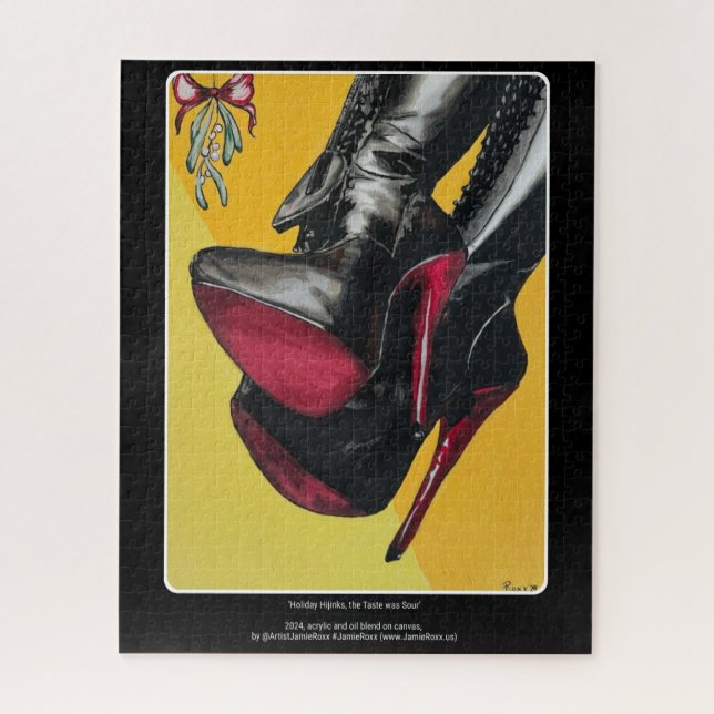 "Holiday Hijinks, der Geschmack war sauer" Gemälde (Vertikal)