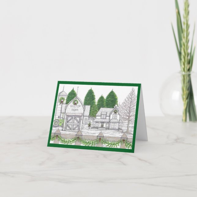 Holiday Hilltop Farm Card Karte (Vorderseite)