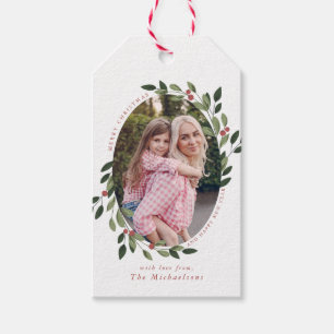 Holiday Holly Foto Geschenkartikel Geschenkanhänger