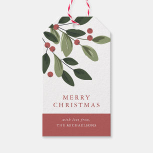Holiday Holly Geschenktag Geschenkanhänger