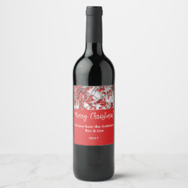 Holiday Holries Food & Beverage Label Set Weinetikett