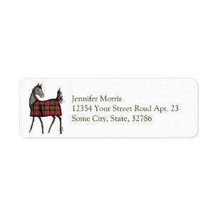 Holiday Horse Fox mit Blanket Weihnachten