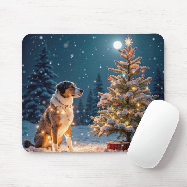 Holiday Hound Tangle Mousepad (Mit Mouse)