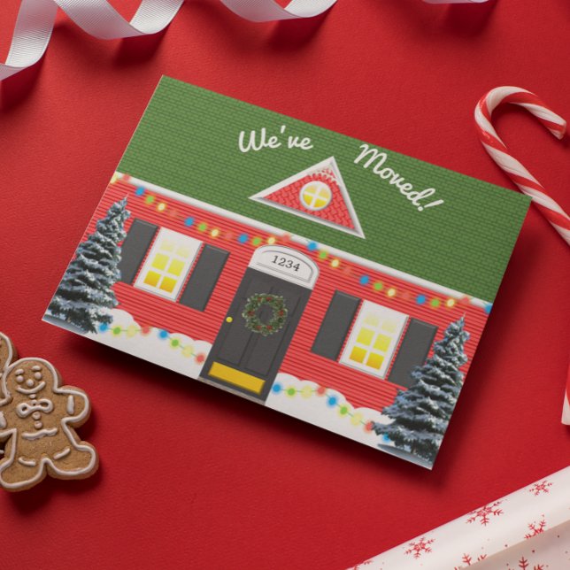 Holiday House New Address Postcard Postkarte (Von Creator hochgeladen)