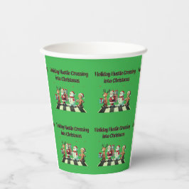 Holiday Hustle Crossing in Weihnachts Papier Cups Pappbecher