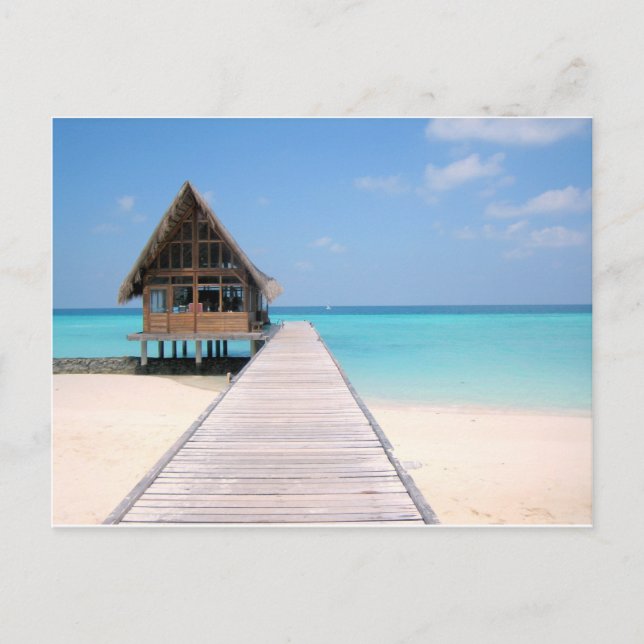 Holiday in Maldives Postkarte (Vorderseite)