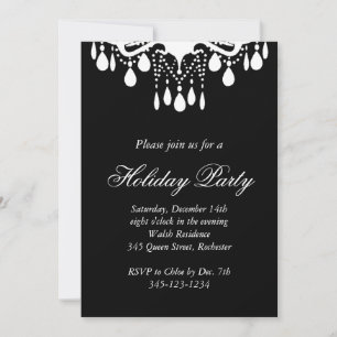 Holiday Invitation Grand Ballroom (schwarz) Einladung
