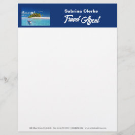 Holiday Island individuelle Name Briefbogen