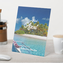 Holiday Island individuelle Name Sockelschild