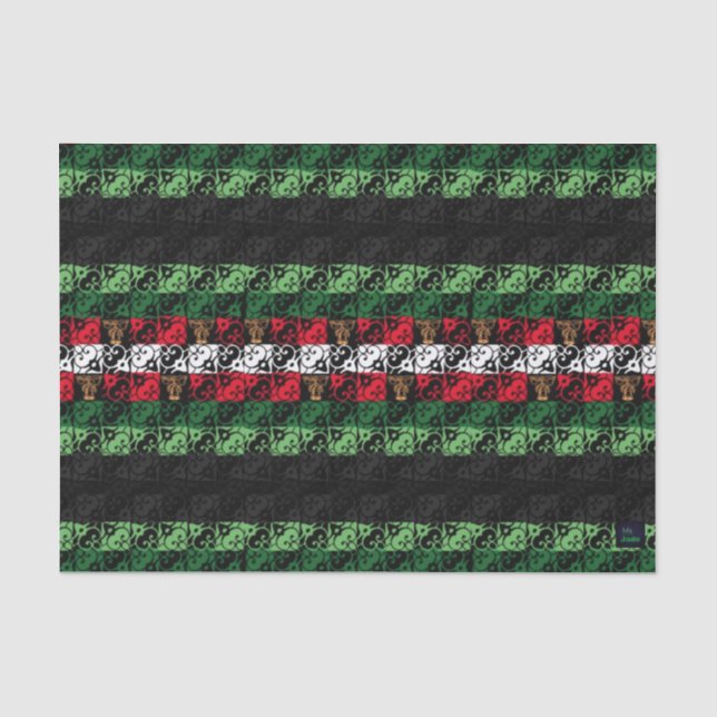 Holiday Jingle Wrapping Tissue Paper Seidenpapier (Vorderseite)
