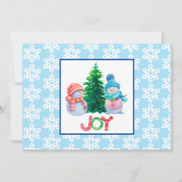 Holiday Joy Flat Holiday Card Feiertagskarte