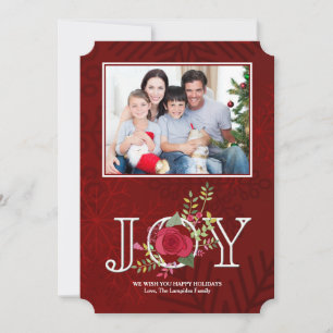 Holiday Joy Foto Holiday Card Feiertagskarte