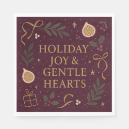 Holiday Joy Paper Napkin Serviette