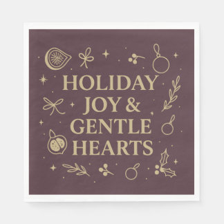 Holiday Joy Paper Napkin Serviette